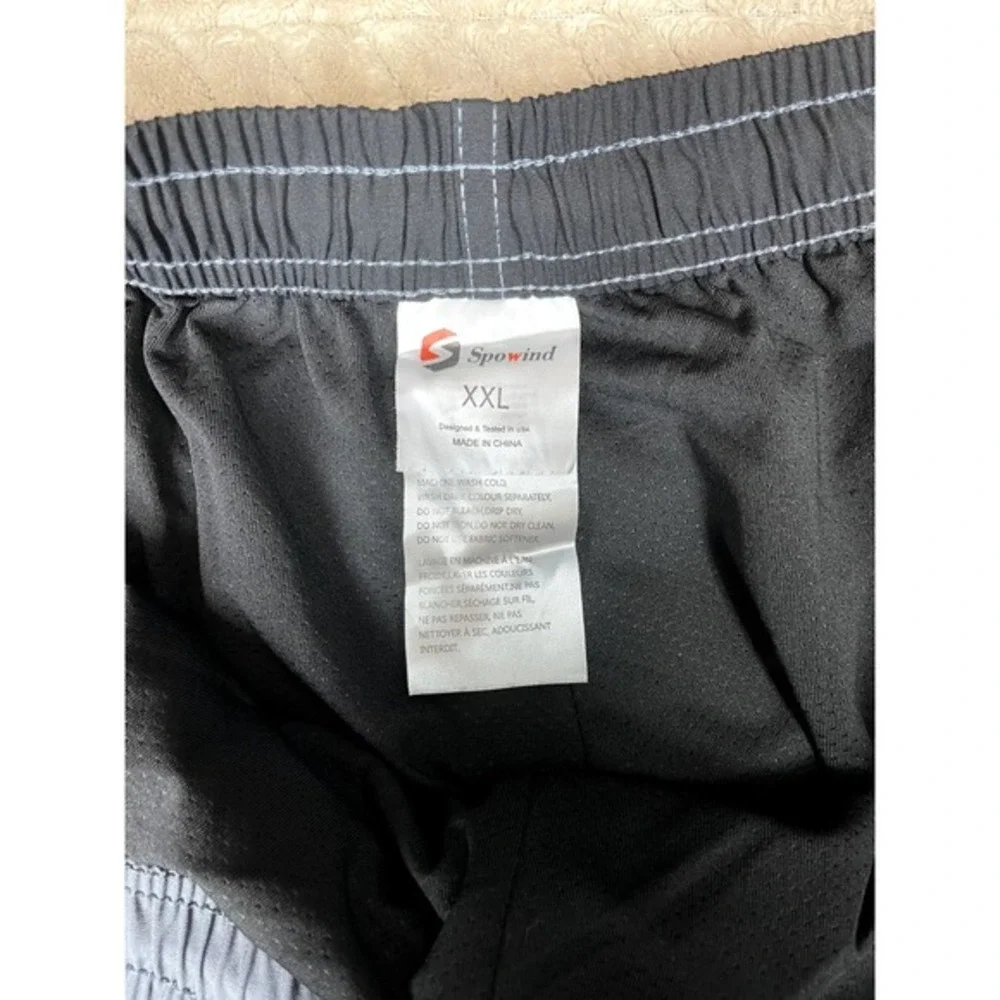 Spowind Cycling Shorts Mens XXL Gray Black Padded Biking Gear‎